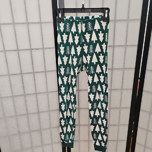 Hanna Andersson Forest Green and Cream Tree Pajama Set Size 8Y - Picture 5 of 7